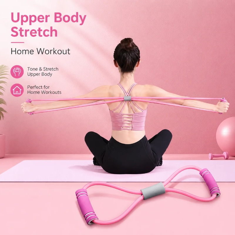 Yoga Fitness At Home - Resistance Band dengan Busa, Aksesoris Olahraga