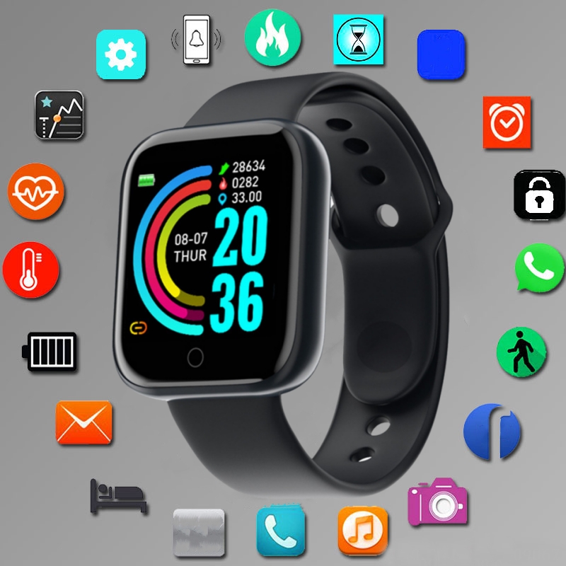 Fitness Tracker Band - Jam tangan pintar olahraga pria dan