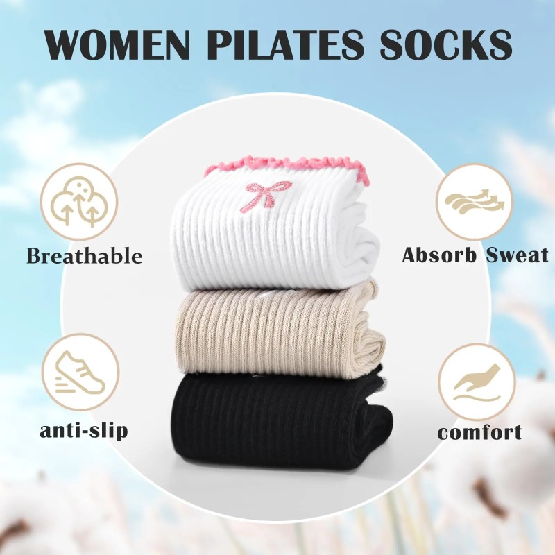 Yoga For Fitness - Kaus Kaki Yoga Profesional, Tali Katun