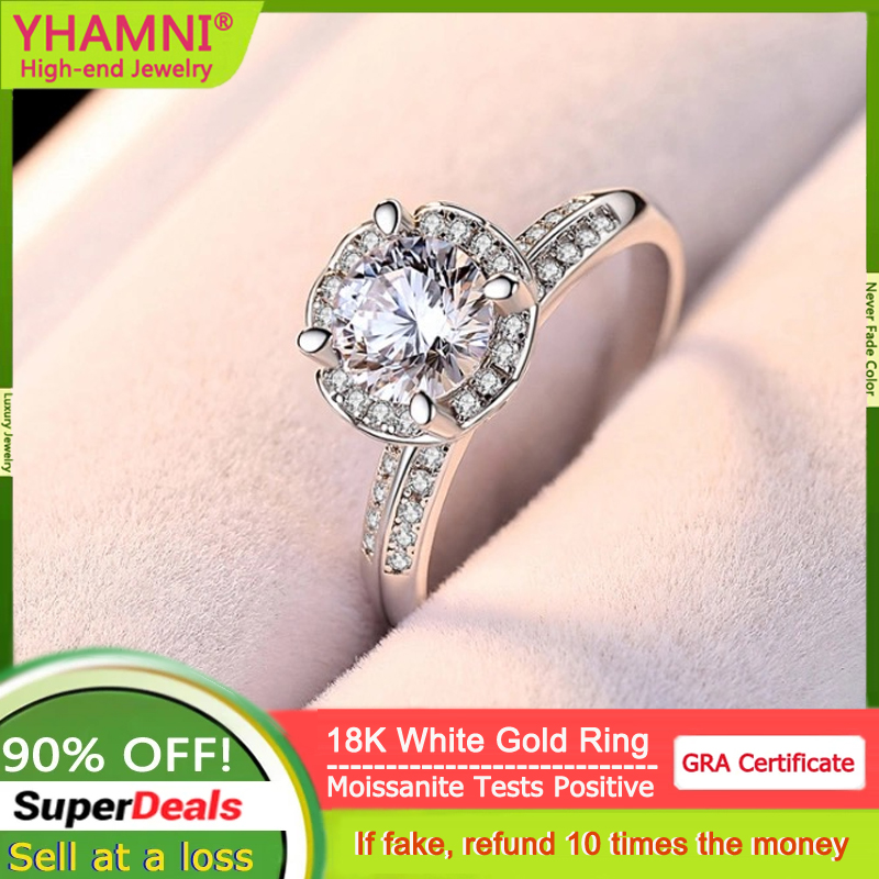 Fitness Tracker Band - Cincin Emas Putih 18K Abadi Mewah