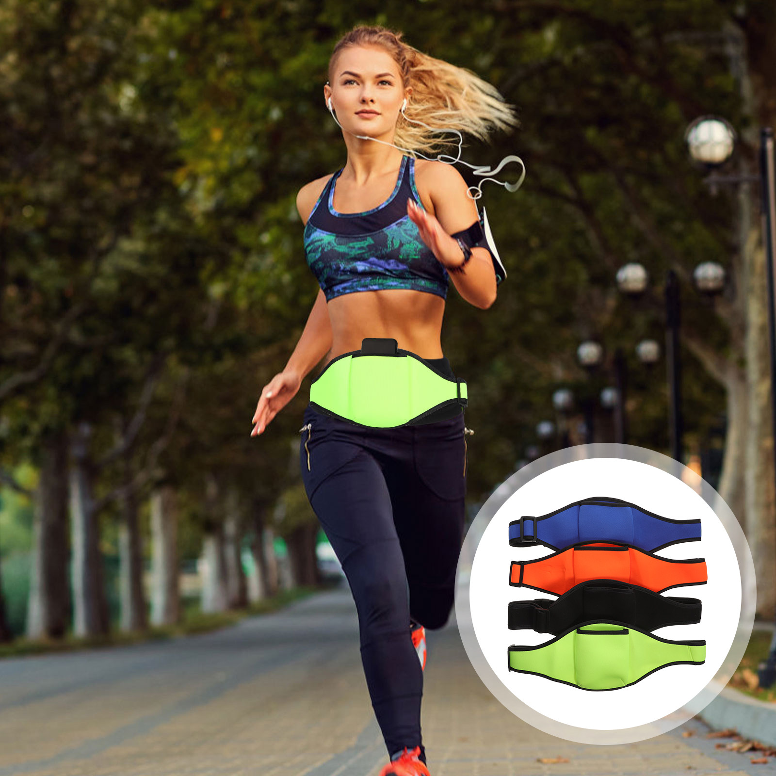 Yoga Fitness Class - 4Pcs Kantong Sabuk Mikrofon, Penyangga Mikrofon,