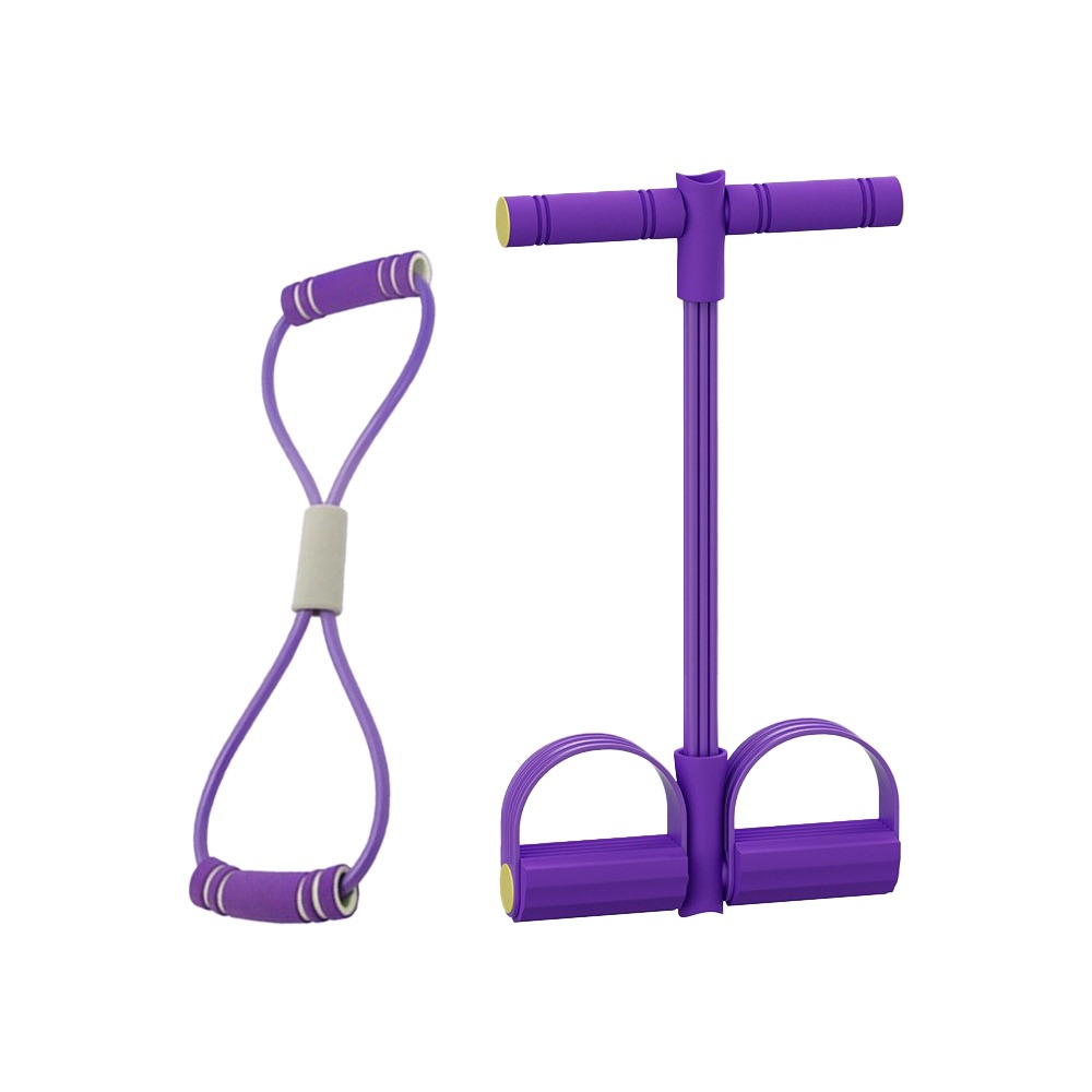 Yoga Fitness At Home - Set Resistance Band 6-Tube TPE dengan