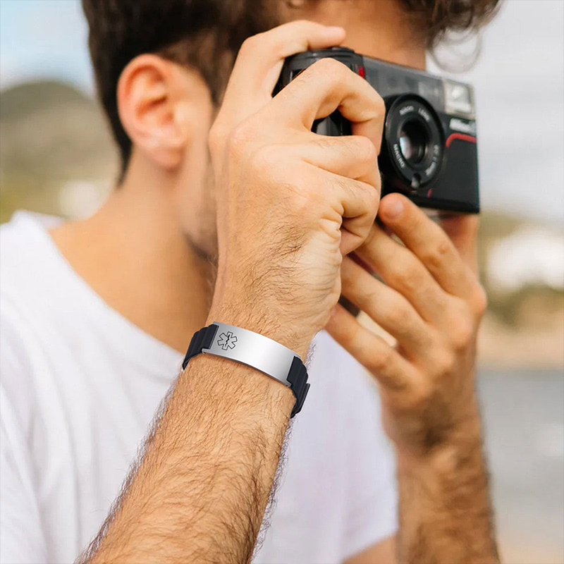 Gelang ID Medis Kustom untuk P - Fitness Tracker Band ulasan dan harga