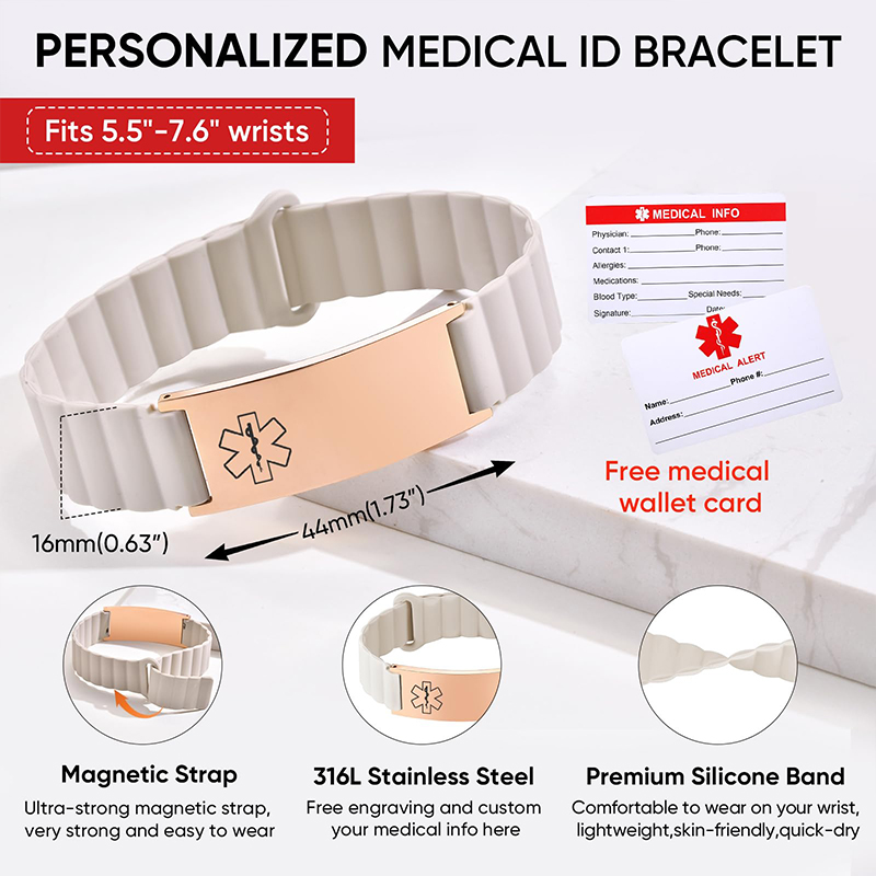 Gelang ID Medis Kustom untuk P - Fitness Tracker Band ulasan dan harga