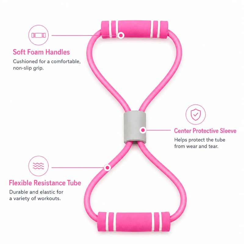 Resistance Band dengan Busa, A - Yoga Fitness At Home ulasan dan harga