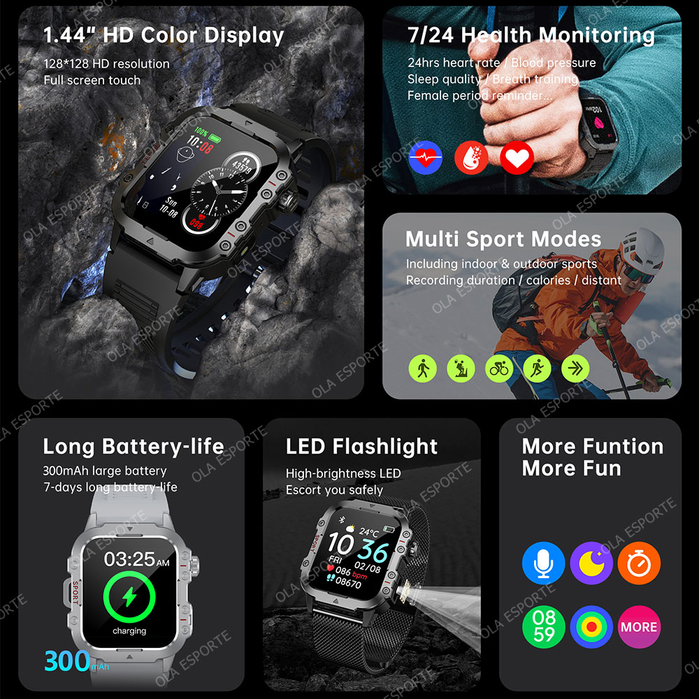 Jam Tangan Pintar GPS Militer  - Gym Floor Mats ulasan dan harga