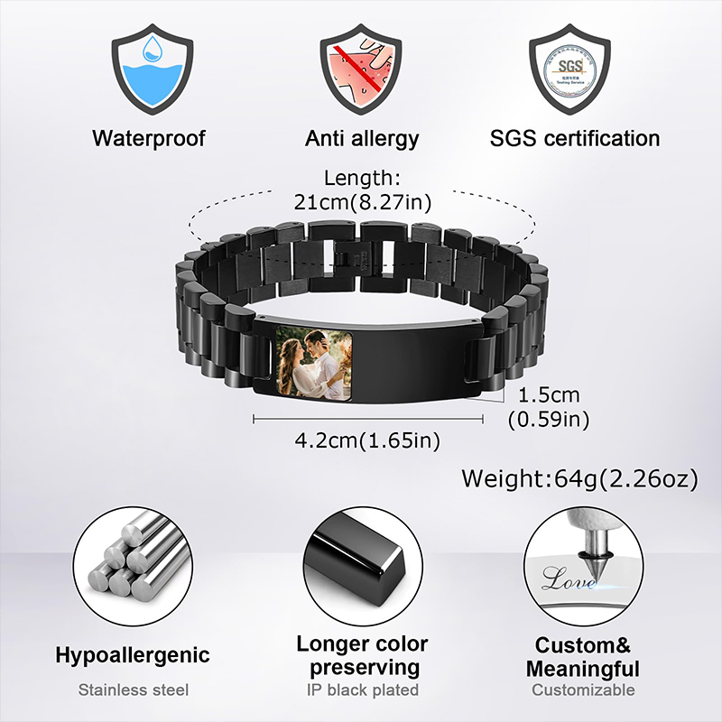 Gambar Kustom Teks Gelang Jam  - Fitness Tracker Band ulasan dan harga