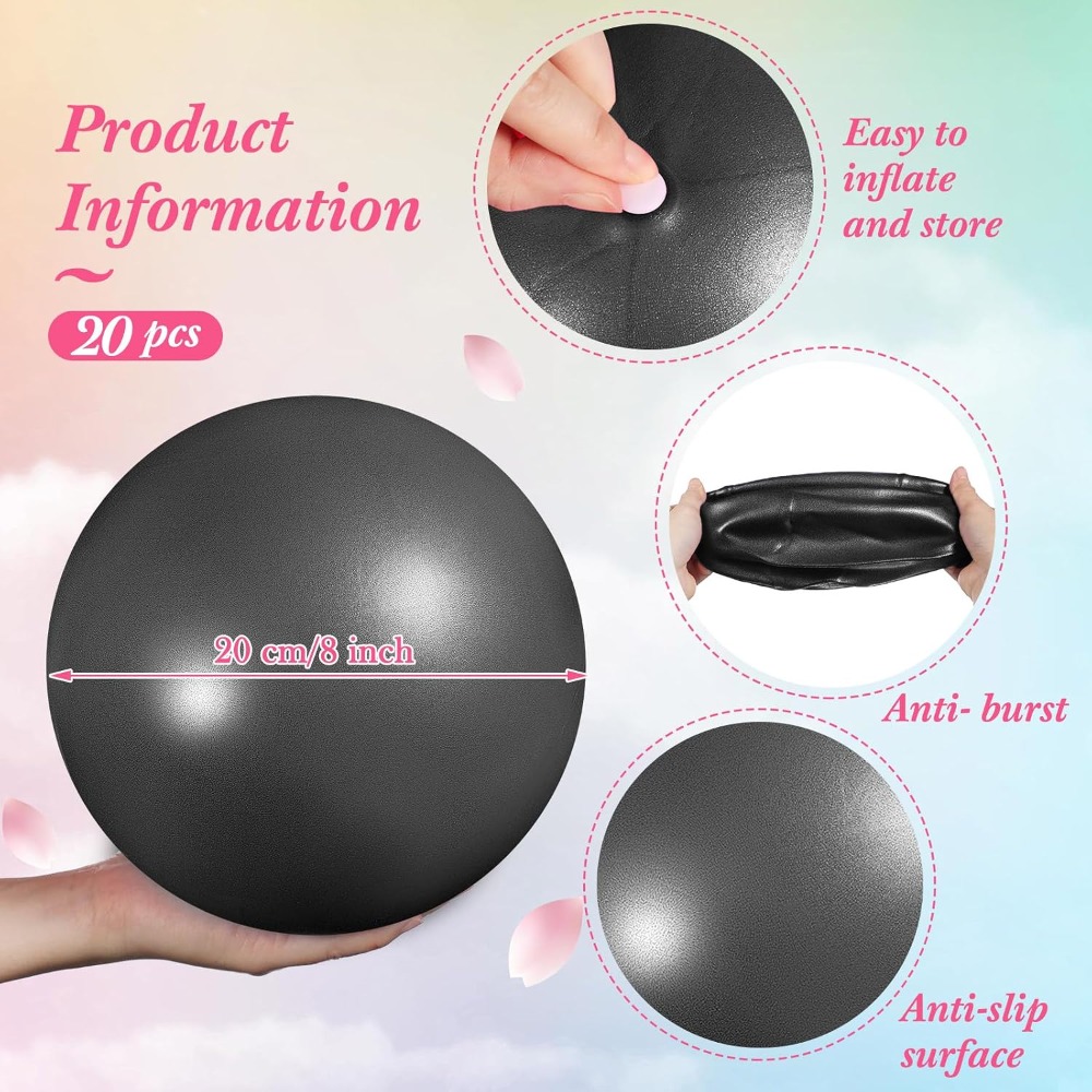 20 Buah Bola Yoga Mini 9 Inci  - Yoga Fitness At Home ulasan dan harga