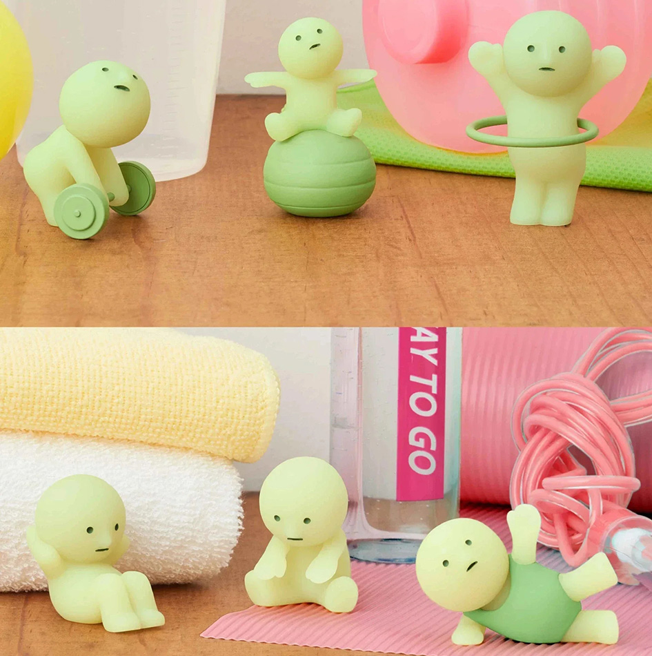 Figur Mini Bercahaya Dalam Gel - Yoga In Fitness First ulasan dan harga