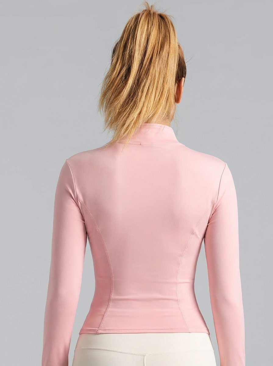 Jaket Yoga Wanita Warna Pink M - Yoga For Fitness ulasan dan harga