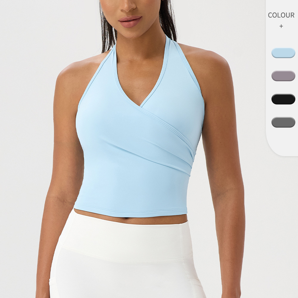 Tank Top Yoga Wanita Halter V- - Yoga Và Fitness ulasan dan harga