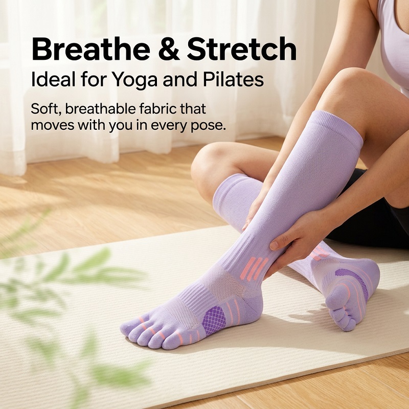 1/6 Pasang Kaus Kaki Panjang W - Yoga For Fitness ulasan dan harga