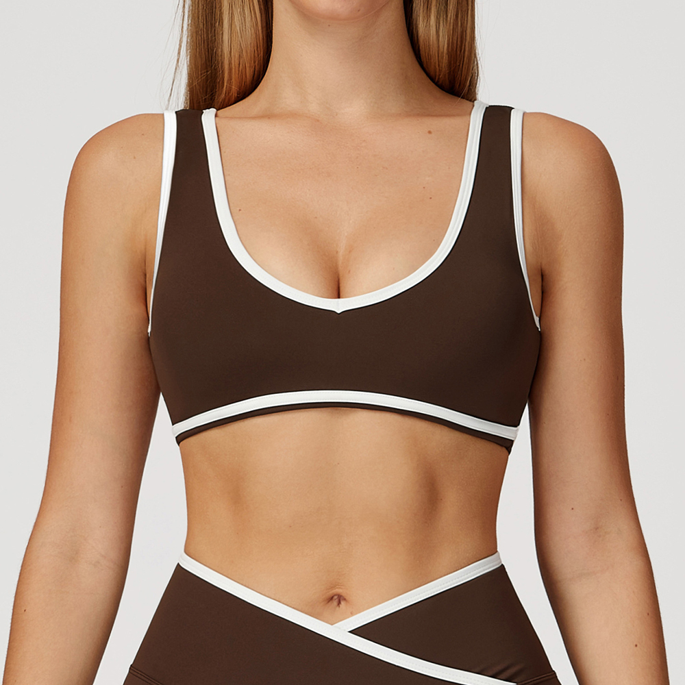 Sport Bra Wanita Model V-Neck, - Yoga Và Fitness ulasan dan harga