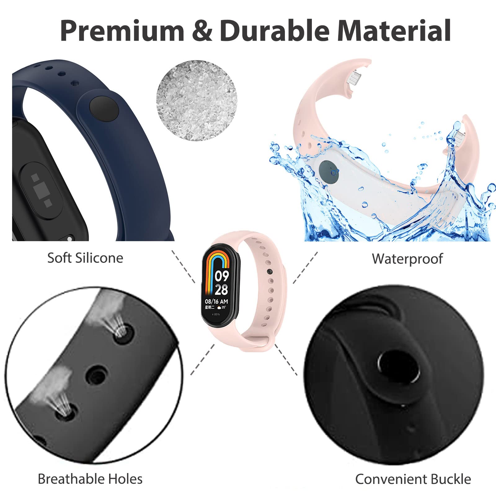 Gelang untuk Mi band 8 tali si - Fitness Tracker Band ulasan dan harga