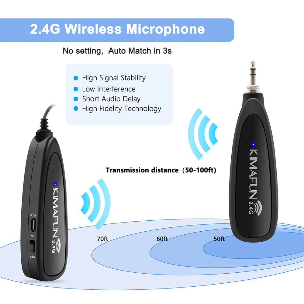 KIMAFUN 2.4G Headset Nirkabel  - Yoga Fitness Class ulasan dan harga