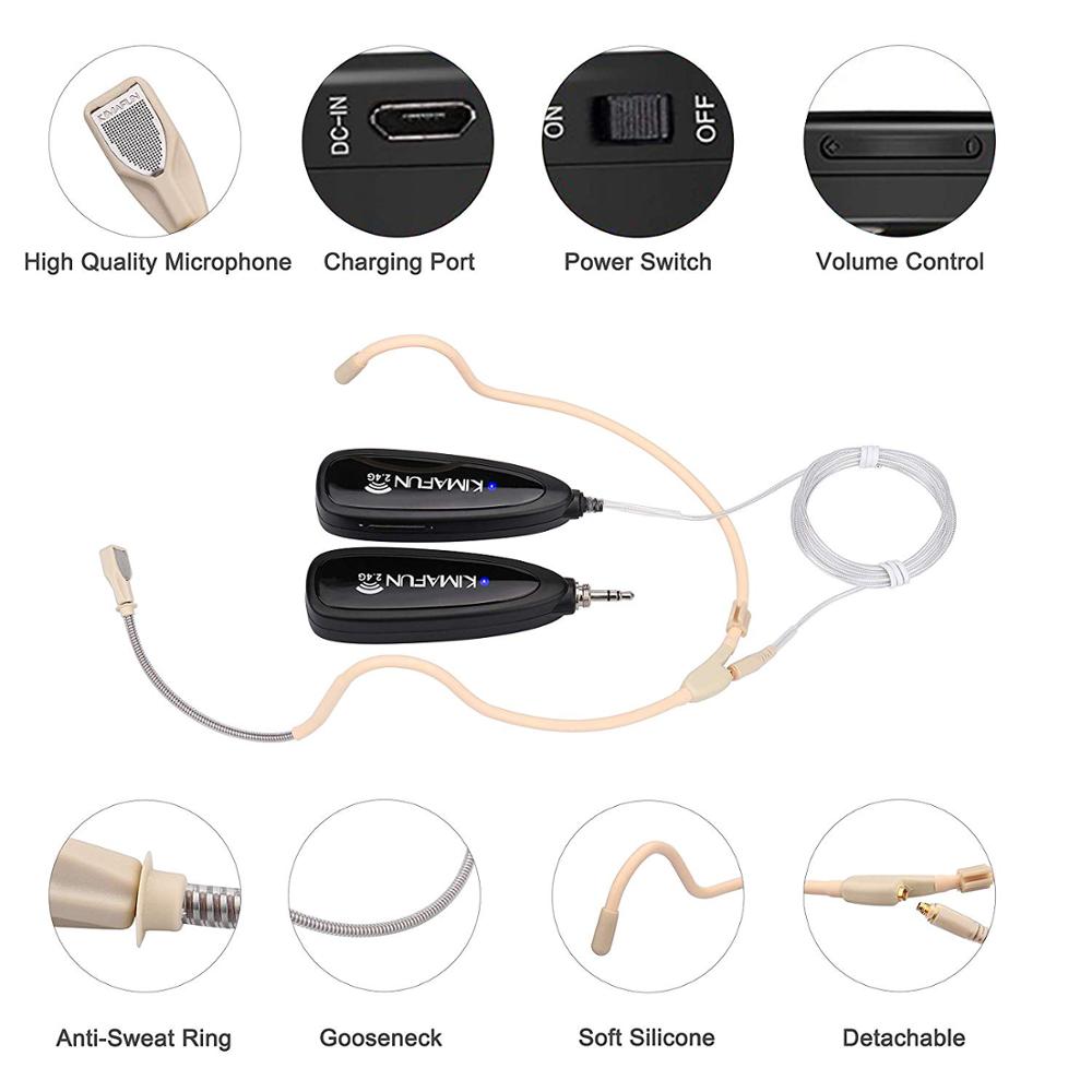 KIMAFUN 2.4G Headset Nirkabel  - Yoga Fitness Class ulasan dan harga