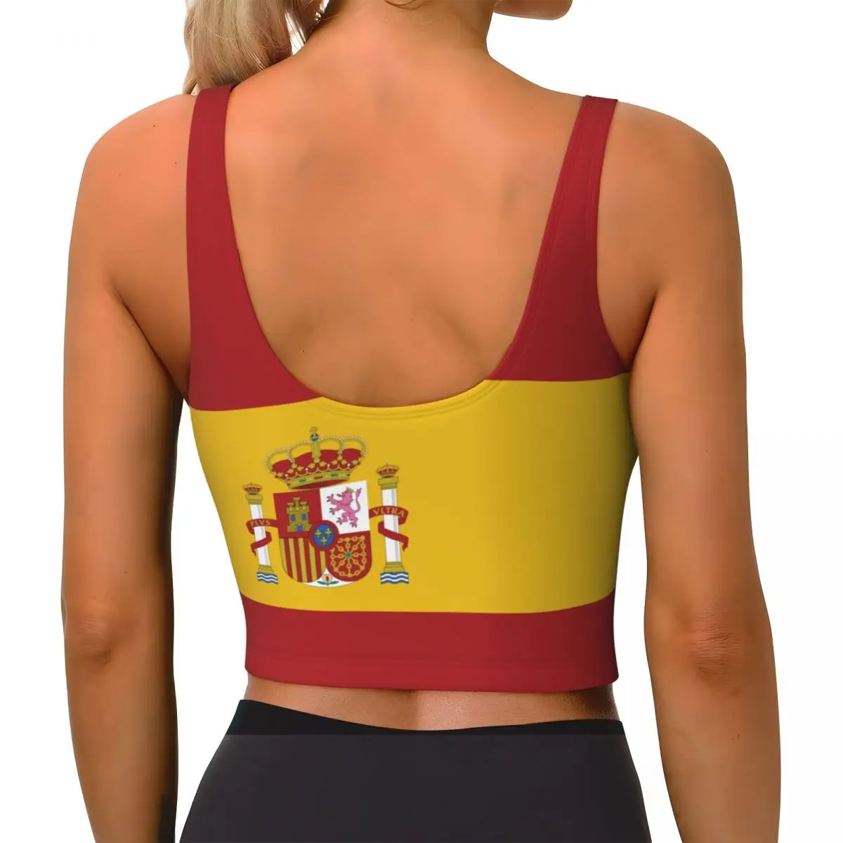 Atasan Dasar Bendera Spanyol A - Yoga Và Fitness ulasan dan harga