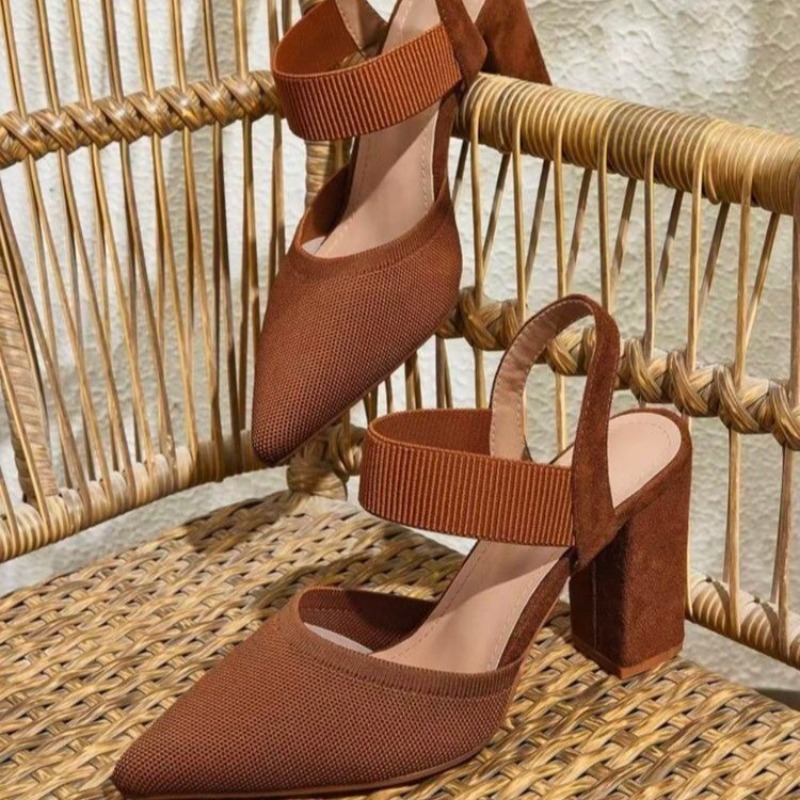 Sandal Hak Blok Ujung Runcing  - Resistance Bands ulasan dan harga